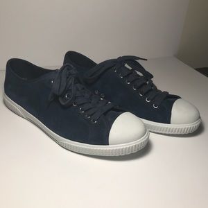 Men’s Blue Suede Prada Sneakers